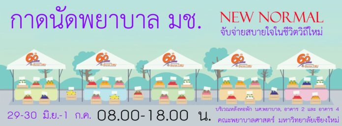 กาดนัดพยาบาล มช. กลับมาเปิดแล้ว!! รูปโฉมใหม่ในแบบ NEW Normal