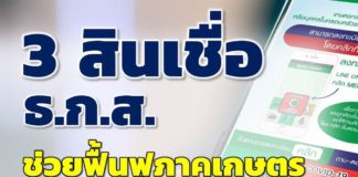 ธ.ก.ส. มีมาตรการ 3 สินเชื่อ...ช่วยฟื้นฟูภาคเกษตรหลังโควิด-19 คลี่คลาย