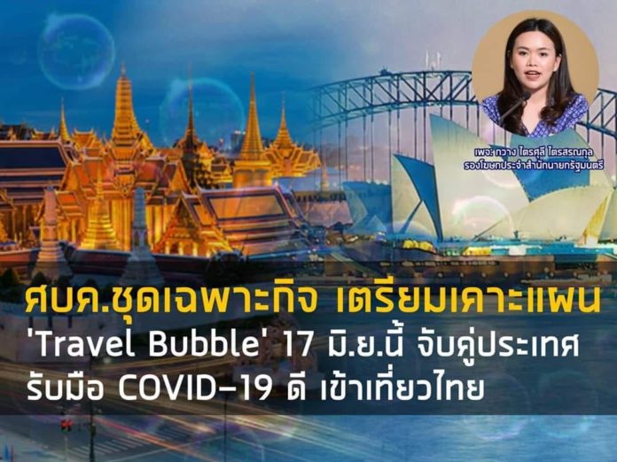 เตรียมเคาะแผน ‘Travel Bubble’ 17 มิ.ย.นี้