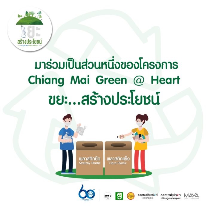 ททท.เชียงใหม่ เชิญชวนทุกท่านมาร่วมเป็นส่วนหนึ่งของโครงการ Chiang Mai Green @ Heart : ขยะ...สร้างประโยชน์”
