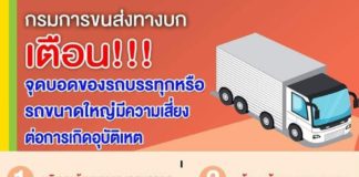 กรมการขนส่งทางบก แนะจุดบอดของรถบรรทุกขนาดใหญ่ ที่มอเตอร์ไซค์ไม่ควรเข้าใกล้ เสี่ยงต่อการเกิดอุบัติเหตุและเป็นอันตรายถึงชีวิต