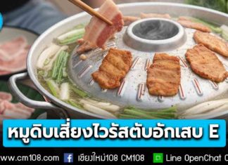 สายหมูกระทะ ต้องระวัง! ใช้ตะเกียบอันเดียวคีบหมูดิบ-กิน เสี่ยงไวรัสตับอักเสบ E