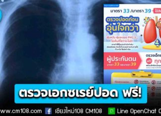 ผู้ประกันตน ม.33, 39 ตรวจเอกซเรย์ปอด ฟรี! ทุก 3 ปี 6 กลุ่มเสี่ยงควรตรวจเป็นพิเศษ