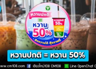 “หวานปกติ = หวาน 50%” เริ่มแล้ว! 9 แบรนด์ดัง ร่วมนโยบายลดน้ำตาลเครื่องดื่มชง