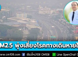 หมอกควันภาคเหนือวิกฤต! PM2.5 พุ่งสูง กระทบสุขภาพหนัก แพทย์ มช. เตือนเสี่ยงโรคทางเดินหายใจ ปอด หัวใจ หลอดเลือด โรคเรื้อรัง ย้ำประชาชนป้องกันตัวเอง ลดผลกระทบ