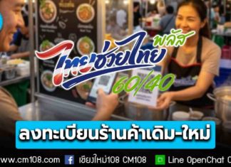 ร้านค้าใหม่ ลงทะเบียน “ไทยช่วยไทย พลัส 60/40” ได้ที่ ธ.กรุงไทย ตั้งแต่ 25 พ.ค. – 31 ก.ค. 69 ส่วนร้านเดิมคนละครึ่งพลัส ยืนยันสิทธิผ่านแอปฯ ถุงเงิน เริ่ม 25 พ.ค. – 30 ก.ย. 69