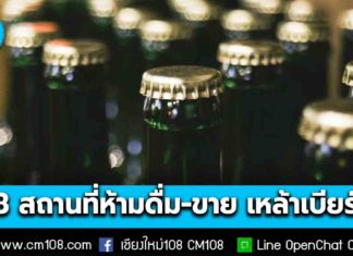 ราชกิจจาฯ ปรับปรุงกฎหมาย ประกาศ 8 สถานที่ ห้ามดื่ม-ขาย แอลกอฮอล์ มีผลบังคับใช้แล้ว