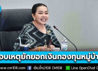 รมต.สุขสมรวย สั่งตรวจสอบปมยักยอกเงินกองทุนหมู่บ้านในพื้นที่ อ.ดอยหล่อ จ.เชียงใหม่ กว่า 60 ล้านบาท เอาไปปล่อยกู้ต่อ ลั่นคนทำผิดต้องได้รับโทษ