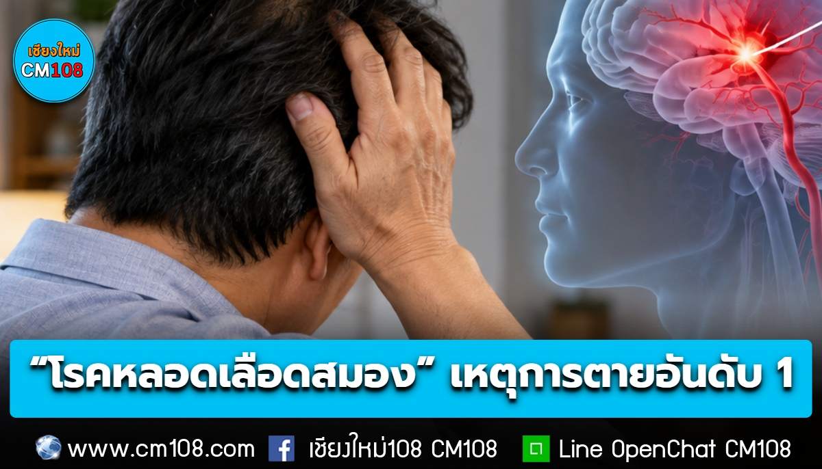 “โรคหลอดเลือดสมอง” สาเหตุการตายอันดับ 1 คนไทย อาการเตือน! แขนขาอ่อนแรง ปากเบี้ยว พูดไม่ชัด ตามัว